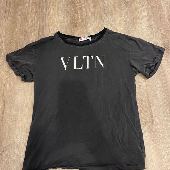 Valentino Garavani Black Vlogo Women's T-Shirt Size Small - Picture 3 of 7